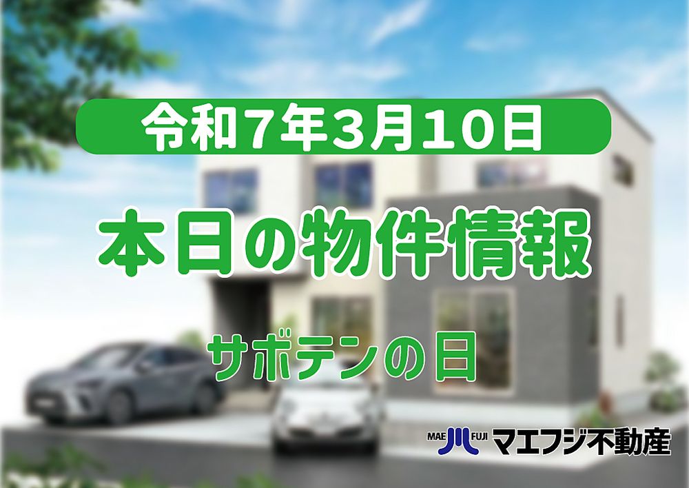 【3月10日】本日の物件情報【サボテンの日】